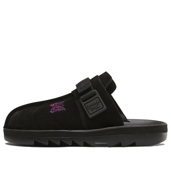 

Тапочки x needles beatnik slides 'black' Reebok, черный