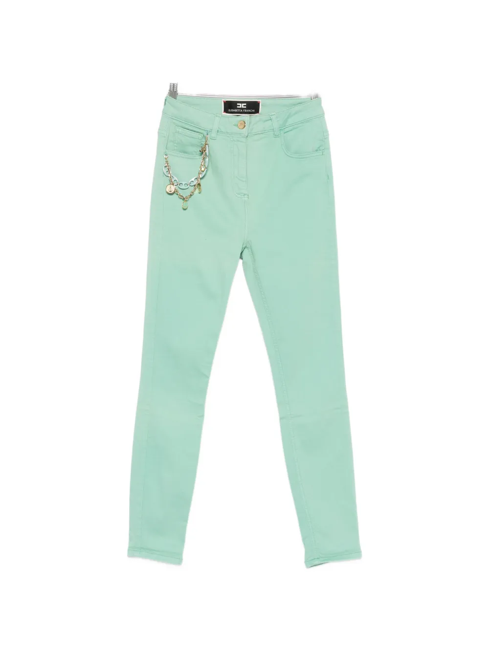 

Джинсы с подвесками-талисманами Elisabetta Franchi, зеленый