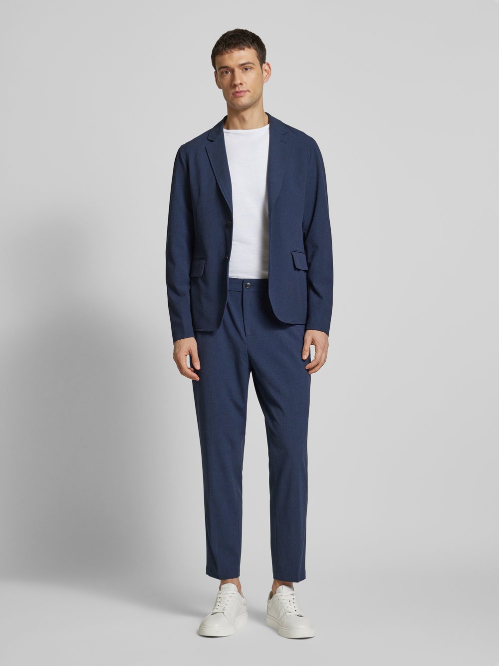 

Узкие брюки с застежкой на пуговицу и молнию Scotch & Soda, синий