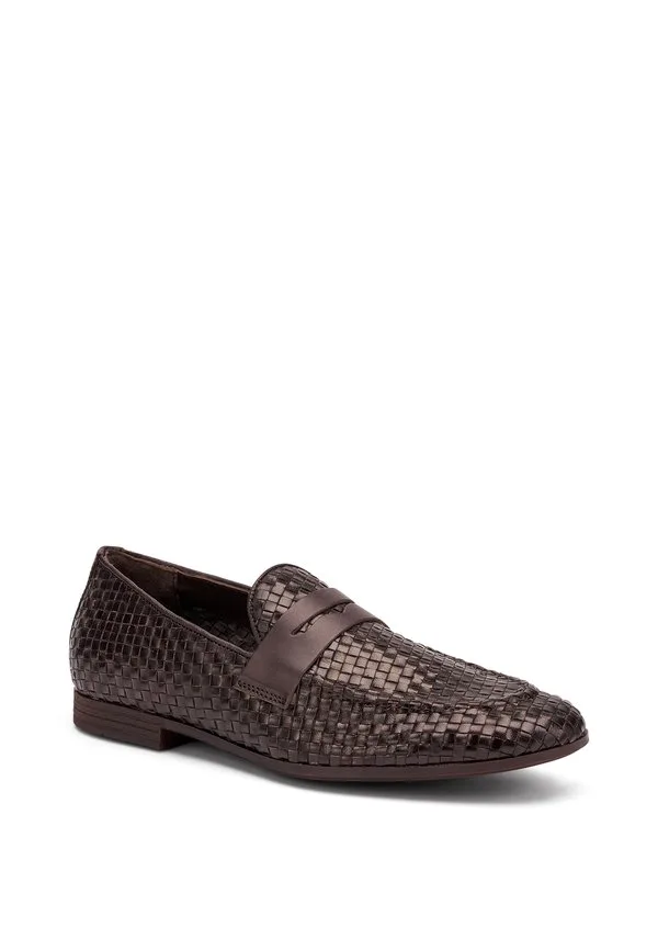 Элегантные лоферы с отделкой в виде седла. Frau Shoes, Brown — фото 2