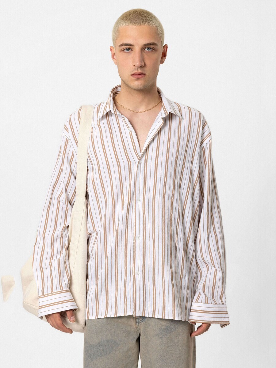 

Повседневная рубашка VAMOS CLO Comfort fit Button Up Shirt Blazing Star, белый