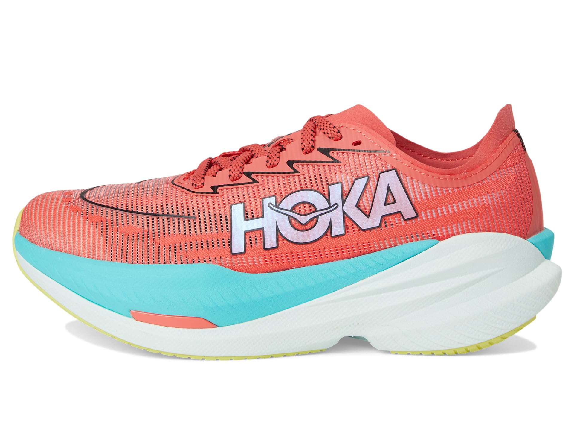 Кроссовки Hoka Mach X 2, цвет Electric Coral — фото 4