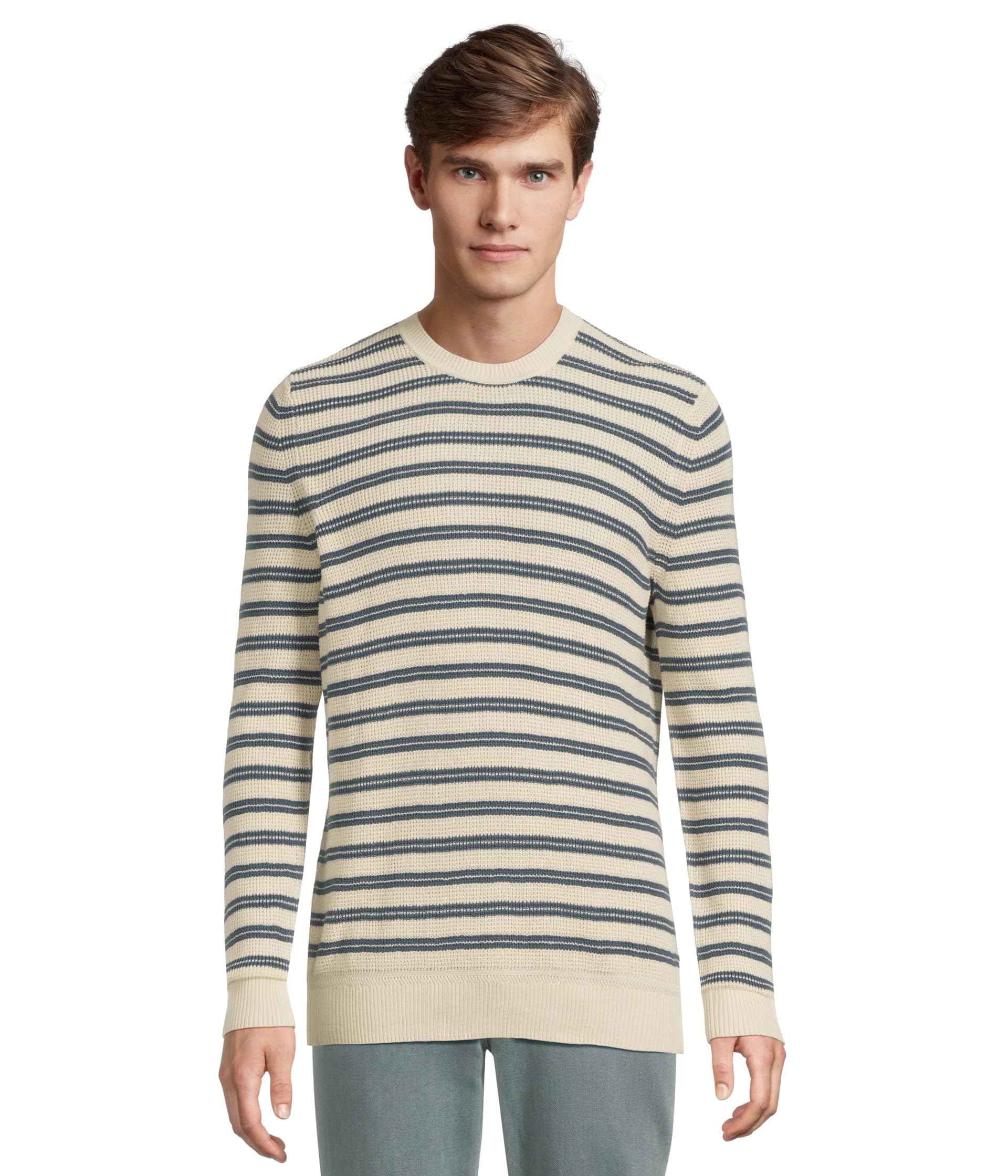 

Свитер Faherty Sunwashed Crewneck Sweater, цвет Booth Island Stripe