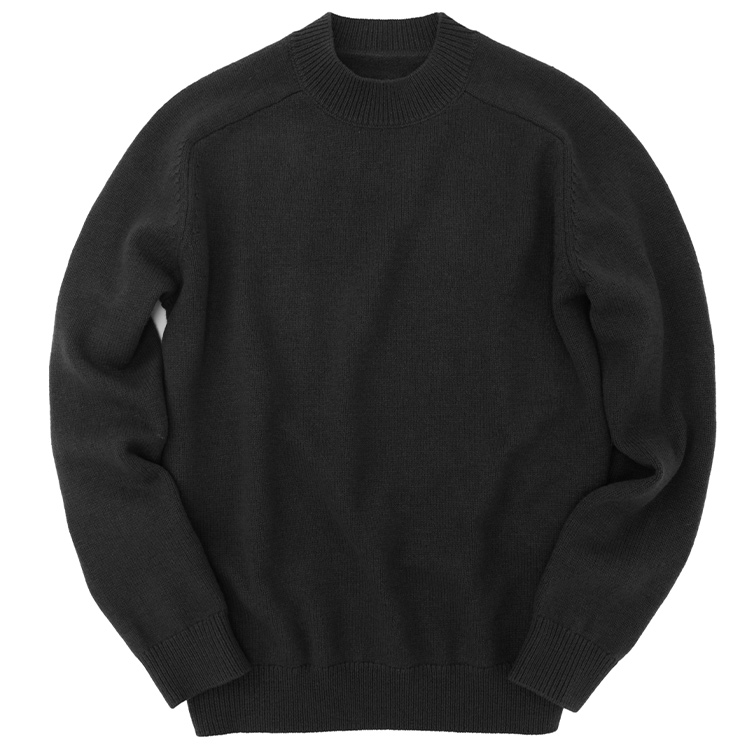 

Мужской свитер с высоким воротником-стойкой, утепленный базовый слой Mr.Bu, [luxury edition]ore серый