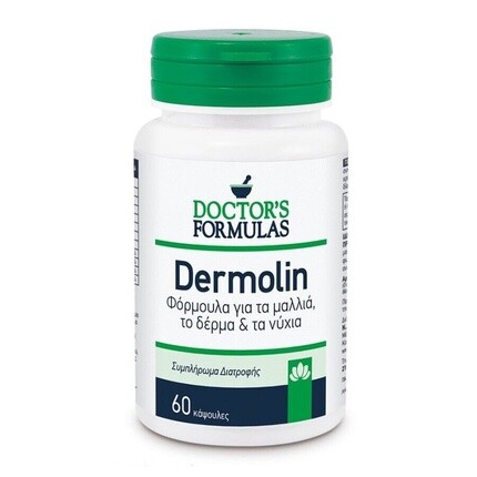 

Дермолин Формула для здоровья волос, кожи и ногтей 60 капсул, Doctor'S Formulas, Зеленый, Дермолин Формула для здоровья волос, кожи и ногтей 60 капсул, Doctor'S Formulas