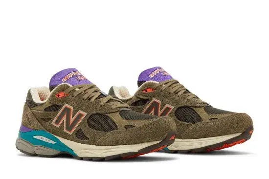 Кроссовки ycmc x 990v3 сделано в сша New Balance, зеленый — фото 2