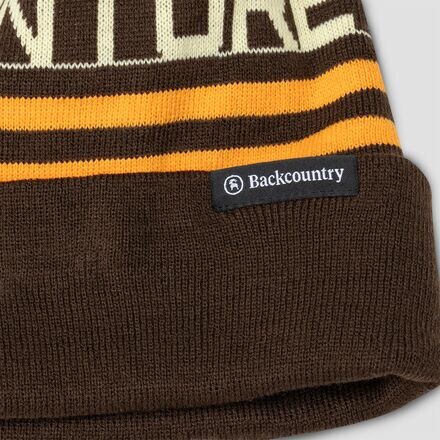 

Шапка-бини VB с помпоном Backcountry, цвет Dark Brown/Orange