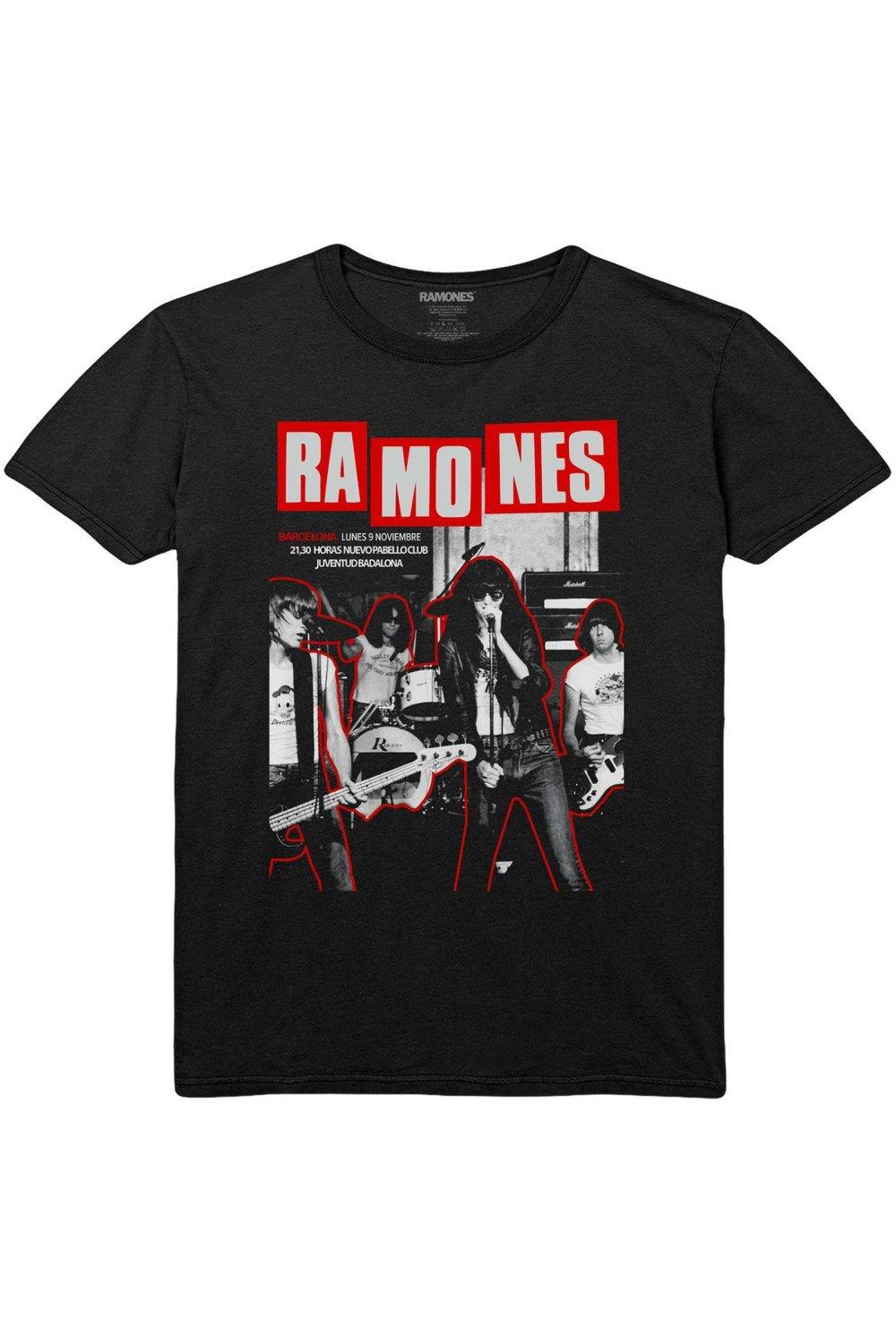 

Хлопковая футболка «Барселона» Ramones, черный