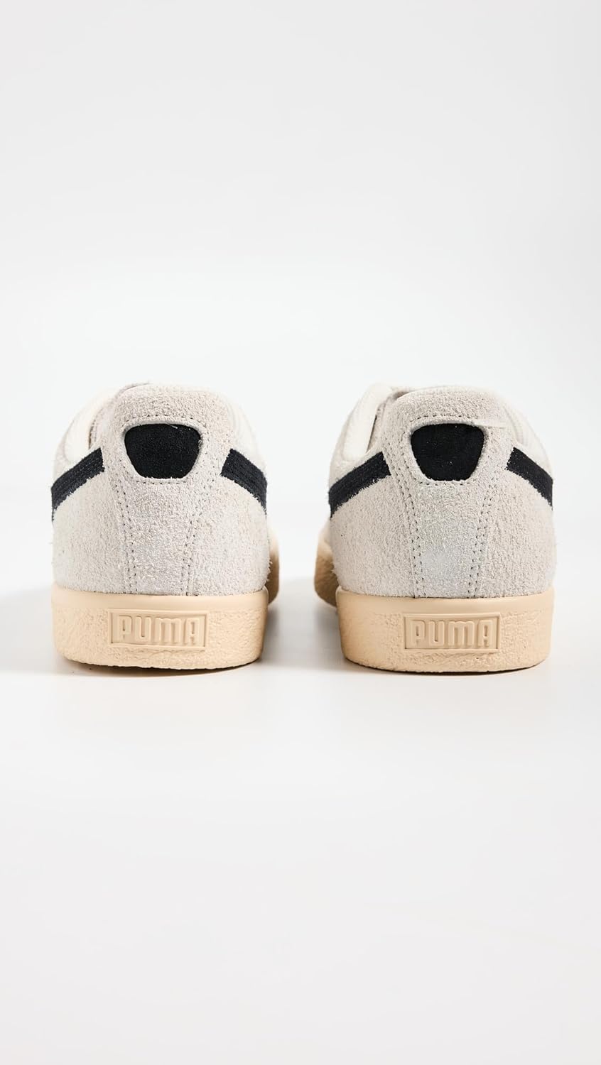 Мужские кроссовки PUMA Clyde из волосатой замши на шнуровке, повседневные - белые — фото 3