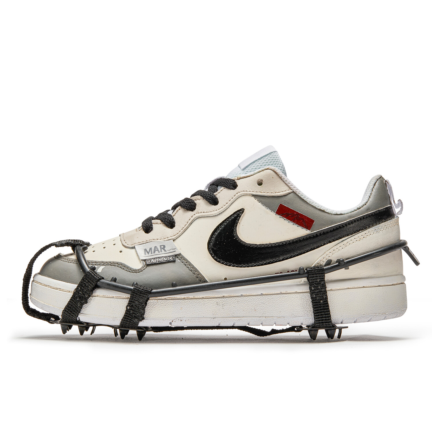 

Кроссовки Nike Court Borough Skateboarding Shoes Women's Low-top Beige/Gray, серый