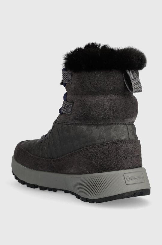 Женские зимние ботинки Columbia SLOPEIDE PEAK LUXE кожаные с мембраной, серый — фото 3