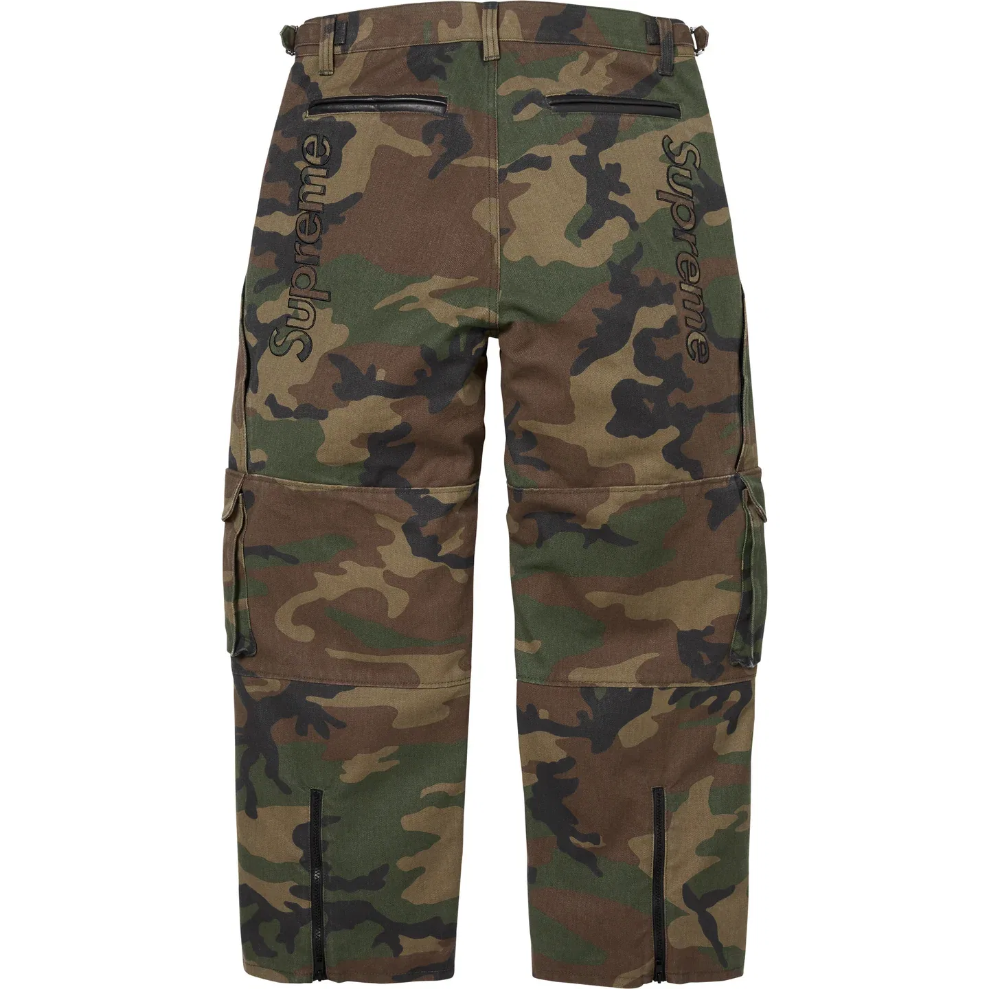 Брюки карго унисекс x Vanson Leathers X Cordura SS26 WEEK3 Supreme, Woodland Camouflage — фото 3
