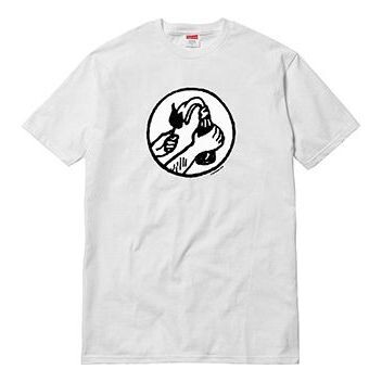 

Футболка ss18 molotov tee white short sleeve Supreme, белый