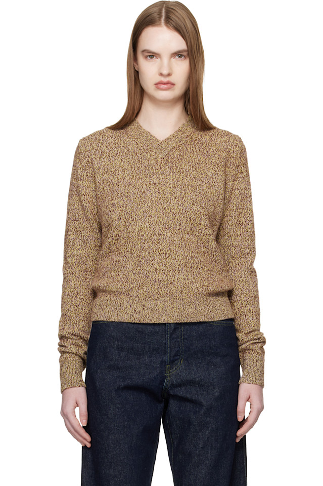 

&Daughter Разноцветный свитер с V-образным вырезом в стиле Слайго