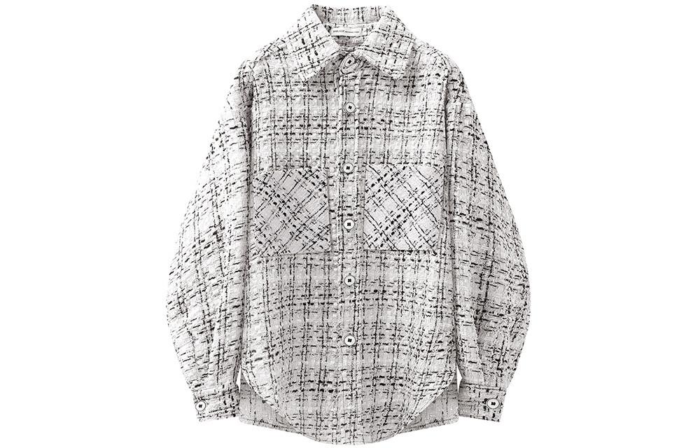 

Рубашка унисекс BABUGGE, Большая черная решетка