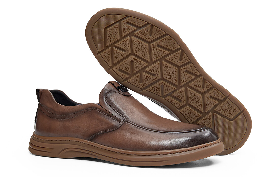 Туфли мужские Men"s Casual Men Low-Top Yellow-brown Trumppipe — фото 2