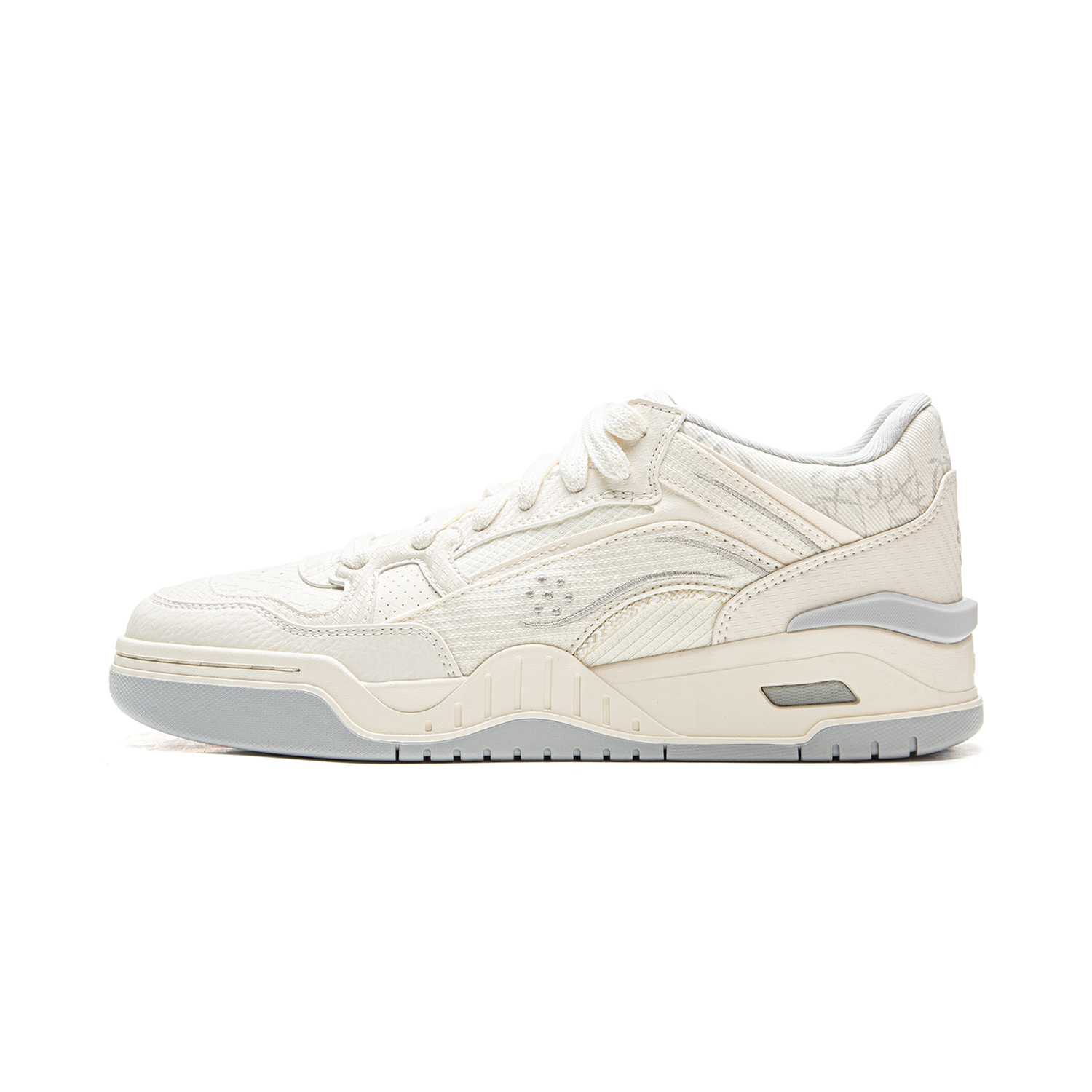

LINING Кроссовки для скейтбординга Moon White 2MID, мужские, средний верх, цвет экрю