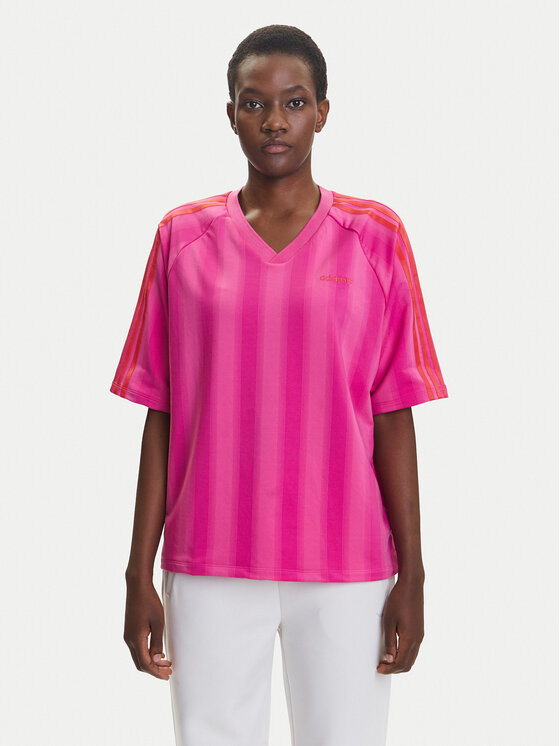

Футболка оверсайз Linear JW6021 Adidas, розовый