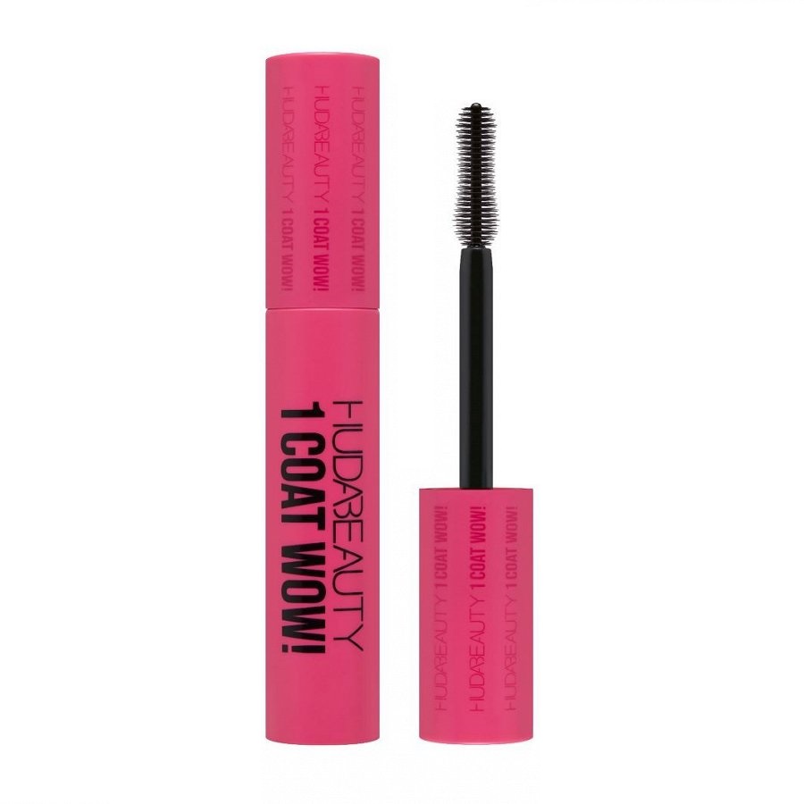 

Тушь для ресниц компактный-расширенный 1 coat wow! mascara Huda Beauty, цвет black, 10 мл