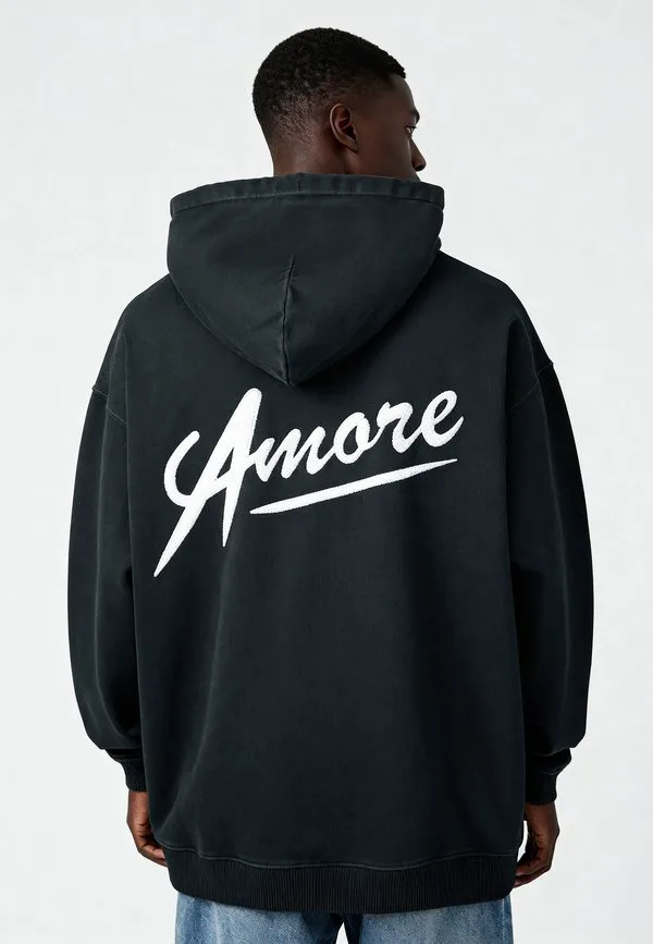 

Толстовка унисекс с вышивкой amore, утяжеленная. Mira Paris, Washed Black, Черный, Толстовка унисекс с вышивкой amore, утяжеленная. Mira Paris, Washed Black