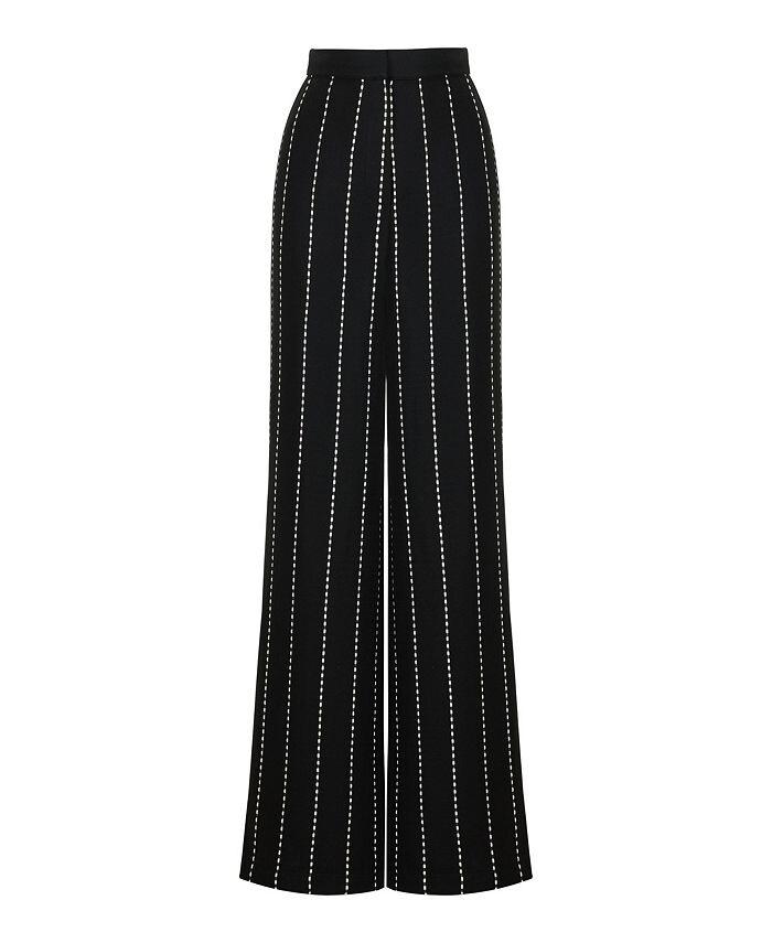 

Женские брюки с защипами и высокой талией NOCTURNE, черный