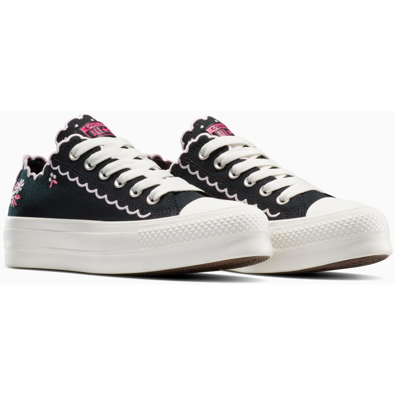 Кроссовки Converse Chuck Taylor All Star Lift на платформе, чёрные, унисекс — фото 3