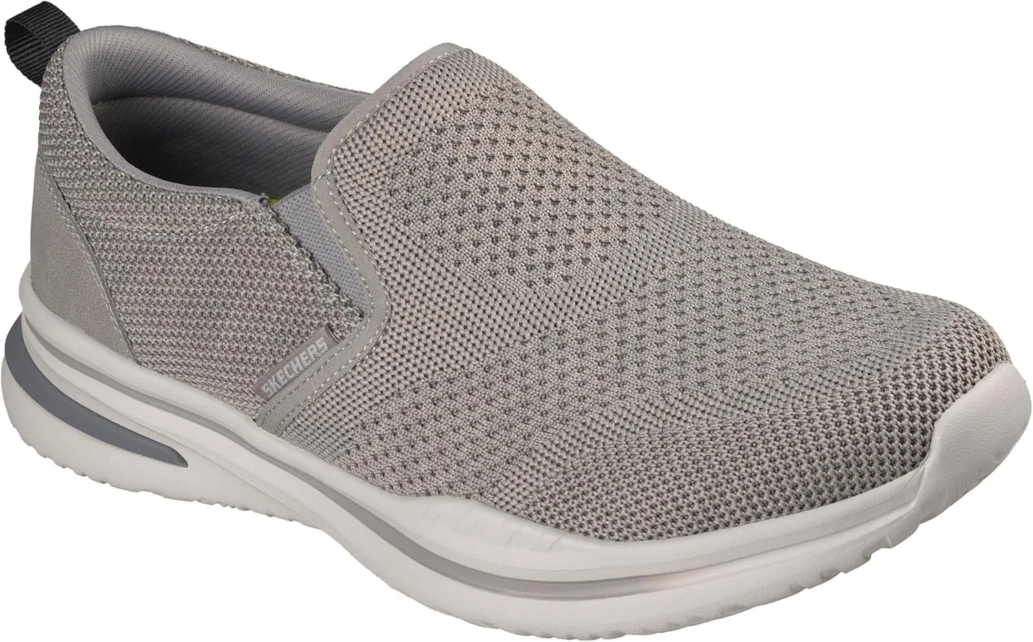 Мужская спортивная одежда Skechers Norlan - Philip, вязаные слипоны с двойной эластичной вставкой и петлей на пятке, Gray — фото 4