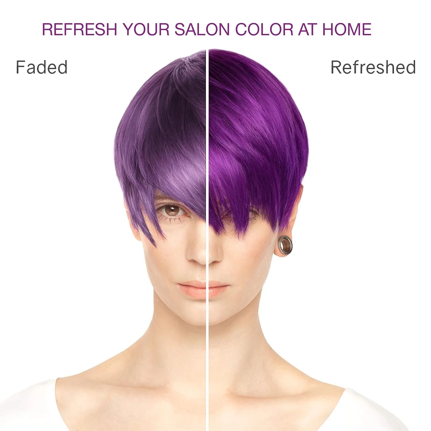 Celeb Luxury Intense Color Depositing Colorwash шампунь + BondFix восстанавливающее средство, веганская краска для волос, на основе растений, полуперманентный цвет, наборы Viral и Gem Lites, Purple — фото 3