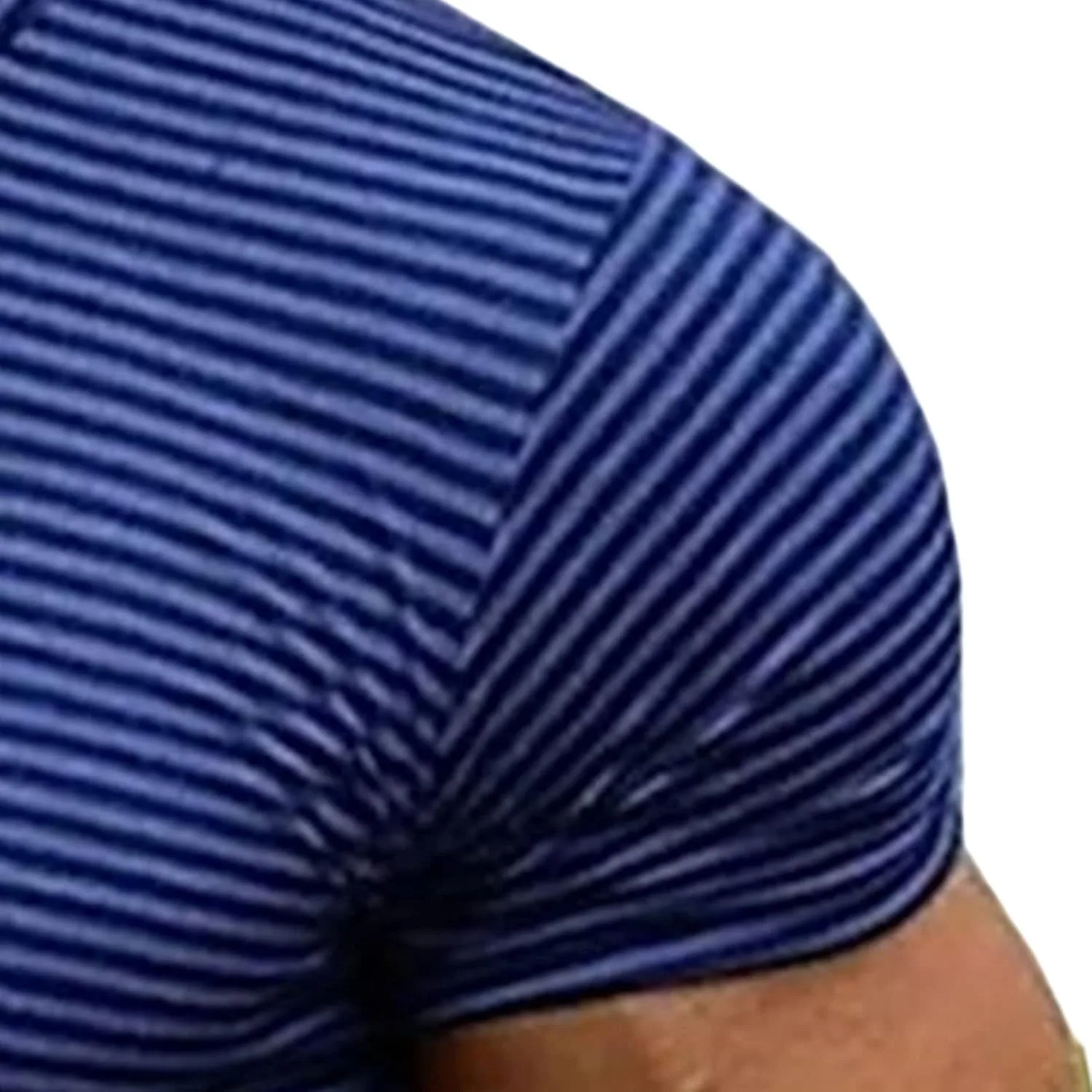 Мужская футболка с коротким рукавом и полосками Slim Fit — фото 3