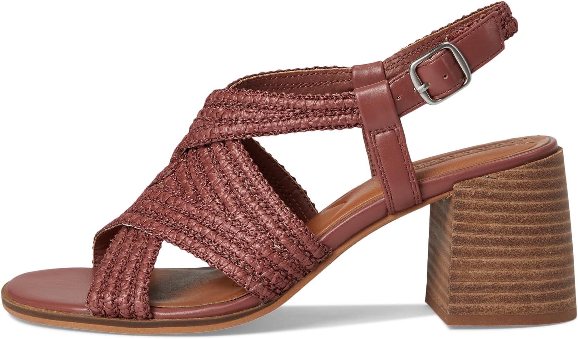 Туфли Lucky Brand Women's Sasina Cut Out Heeled Sandals, Rose Dusk — фото 4