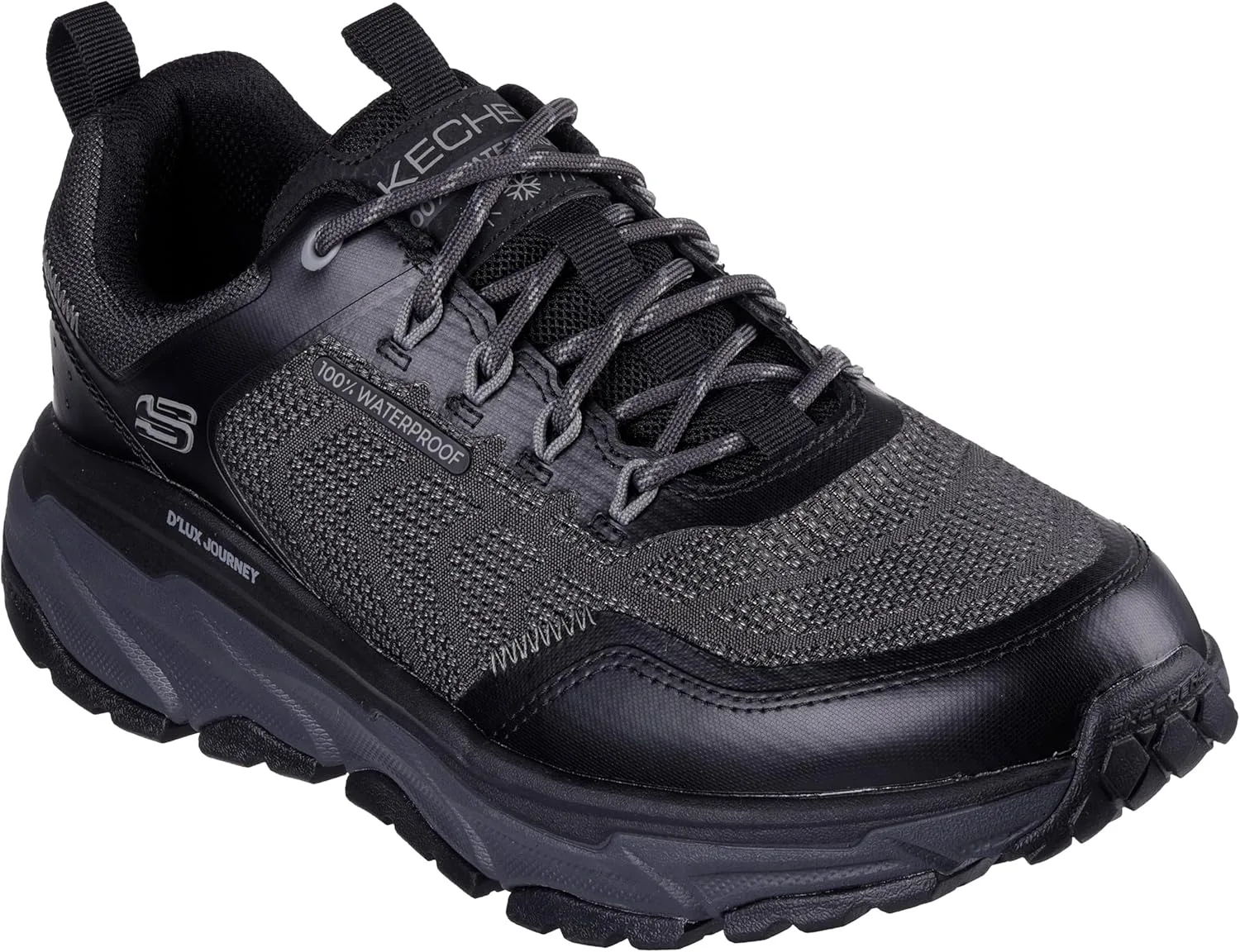 Мужские походные кроссовки Skechers D'lux Journey Defender Stitch, черный