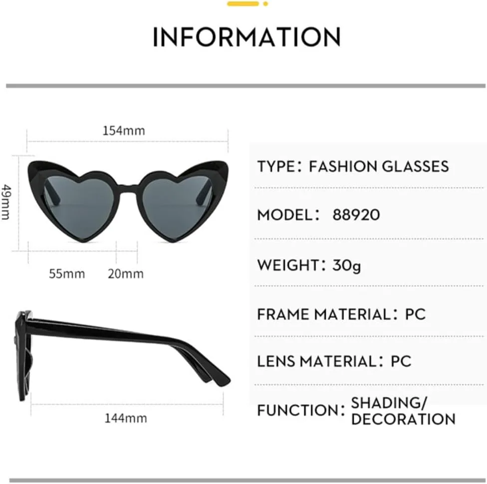 

Модные солнцезащитные очки в форме сердца для женщин, стильные для мужчин, для путешествий и вечеринок, с защитой от УФ-излучения UV400 TVTBBVV, Green Gradient Tea