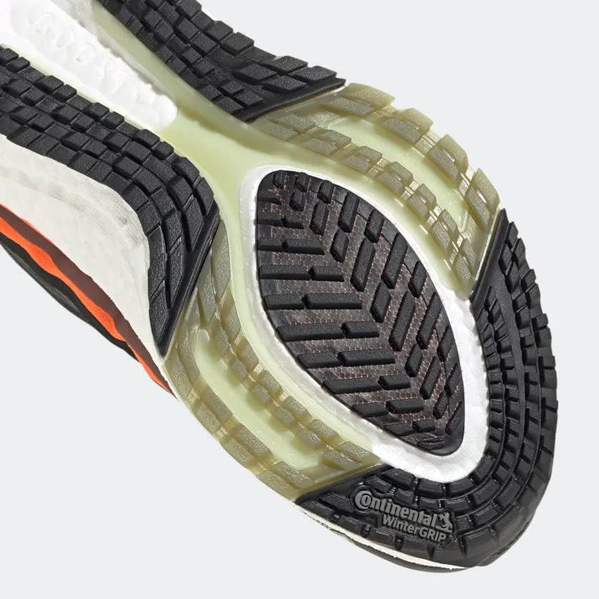 Мужские беговые кроссовки Adidas Ultraboost 21 с Gore-Tex, оранжевый/зеленый/черный — фото 4