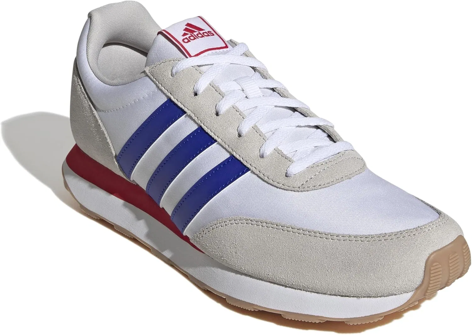 Мужские кожаные кроссовки Adidas Run 60s 3.0, Cloud White Lucid Blue Grey One — фото 3
