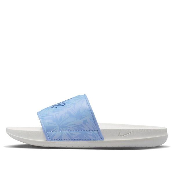 Тапочки offcourt slide print 'cobalt bliss' Nike, синий
