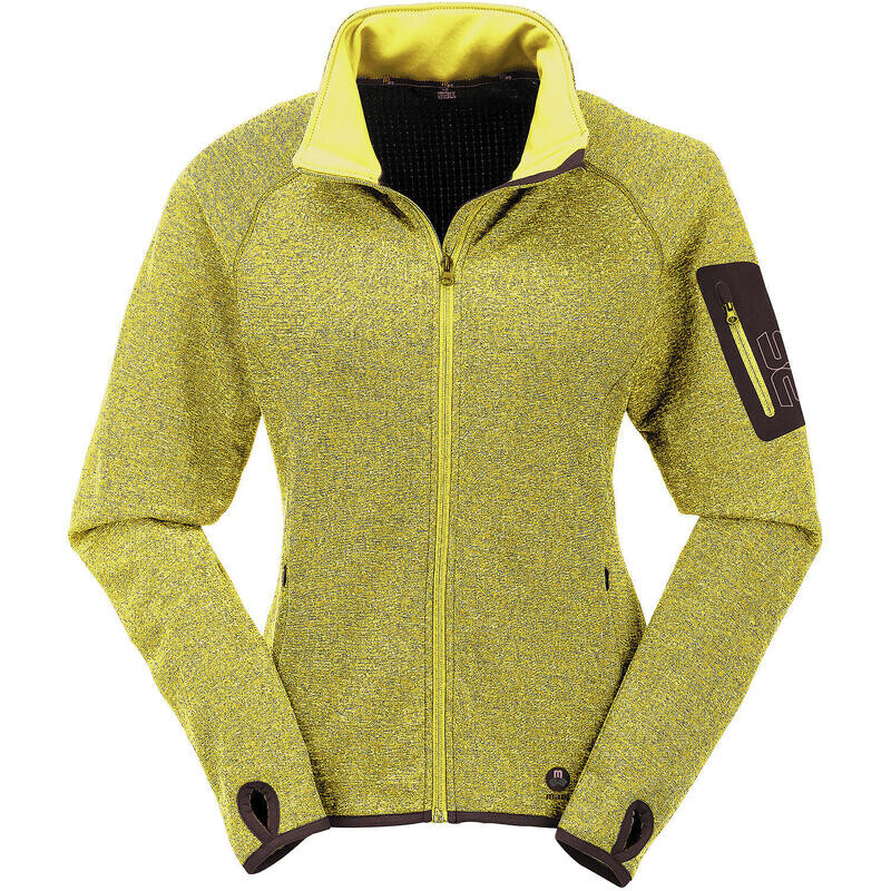 

Куртка флисовая Maul Sport, цвет gelb/schiefergrau