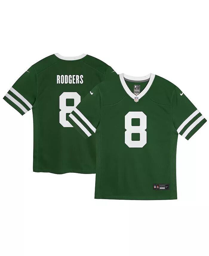 

Джерси для дошкольников Аарона Роджерса Legacy Green New York Jets Game Nike, зеленый