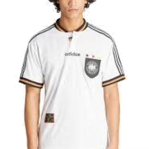 Футболка Германия 1996 домашняя футболка азия размеры Adidas, белый — фото 3