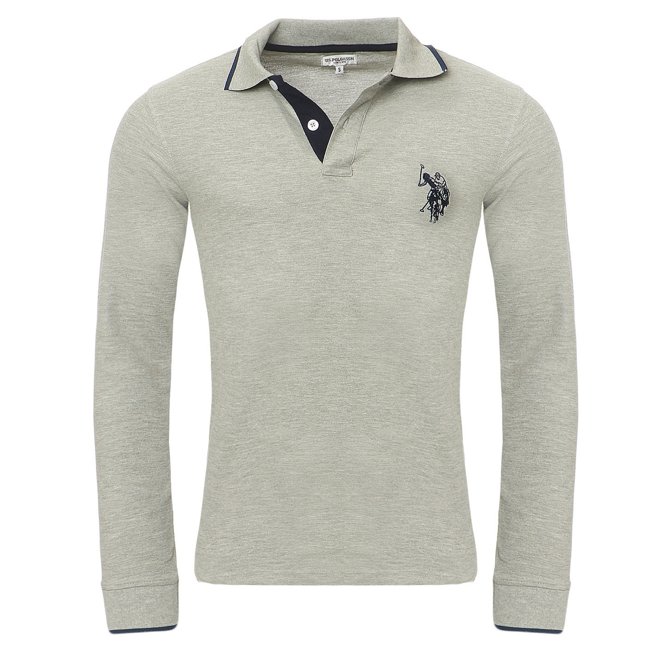 

Лонгслив U.S. Polo Assn. PoloShirt Langarm, светло серый