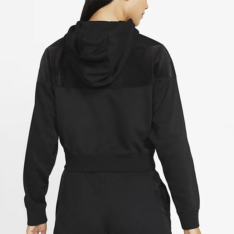 Толстовка (WMNS) AS W Nike Sportswear HRTG HZ VELOUR Black — фото 4