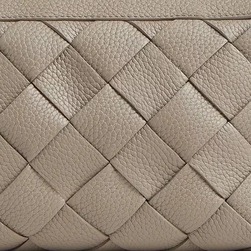 Bottega Veneta Диаго кожаная курьерская сумка через плечо унисекс серо-коричневый — фото 4