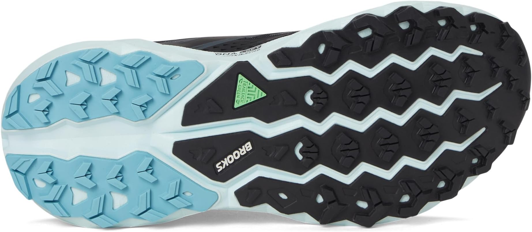 Кроссовки Brooks Cascadia 19 GTX, цвет Black/Ebony/Blue Flower — фото 3