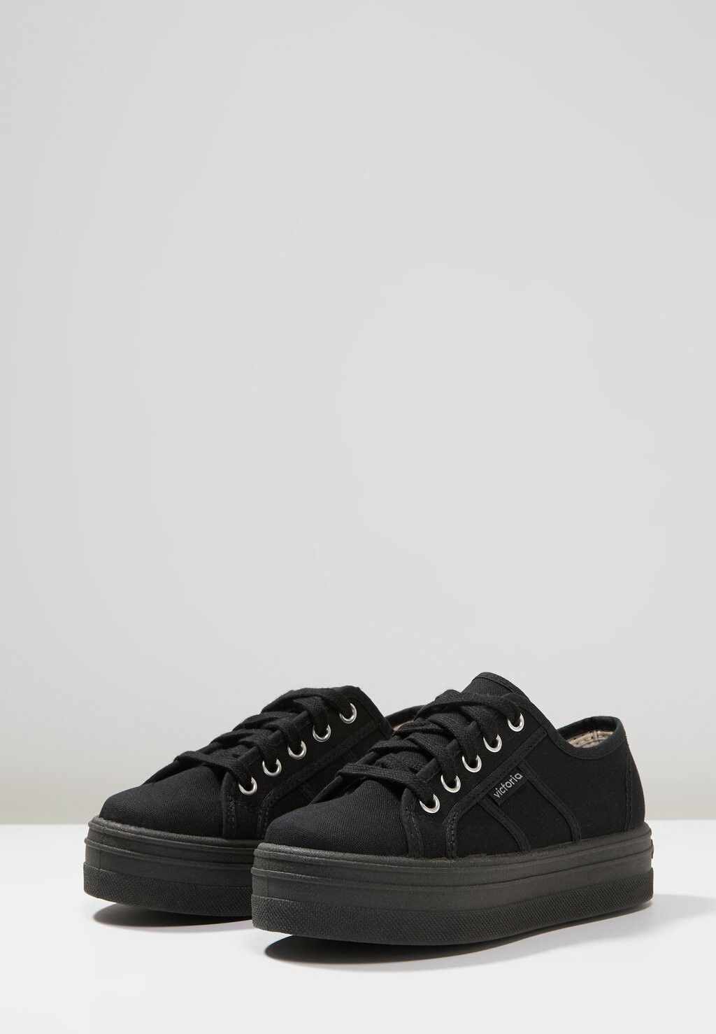 Низкие кеды Basket Lona Victoria Shoes, черные — фото 2