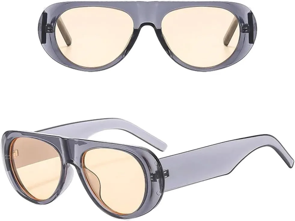 

Женские солнцезащитные очки, чайный синий, UV400, мужские, с широкими дужками, для занятий спортом на открытом воздухе, бега и езды generic, Leopard Champagne