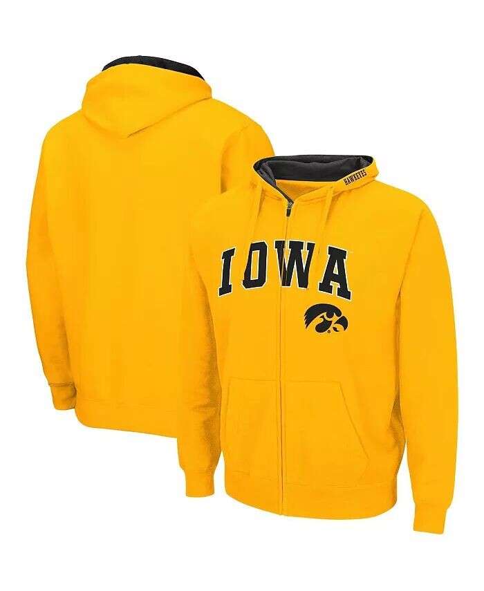 

Мужская толстовка с капюшоном Iowa Hawkeyes Arch & Logo 3.0 Colosseum, золотой