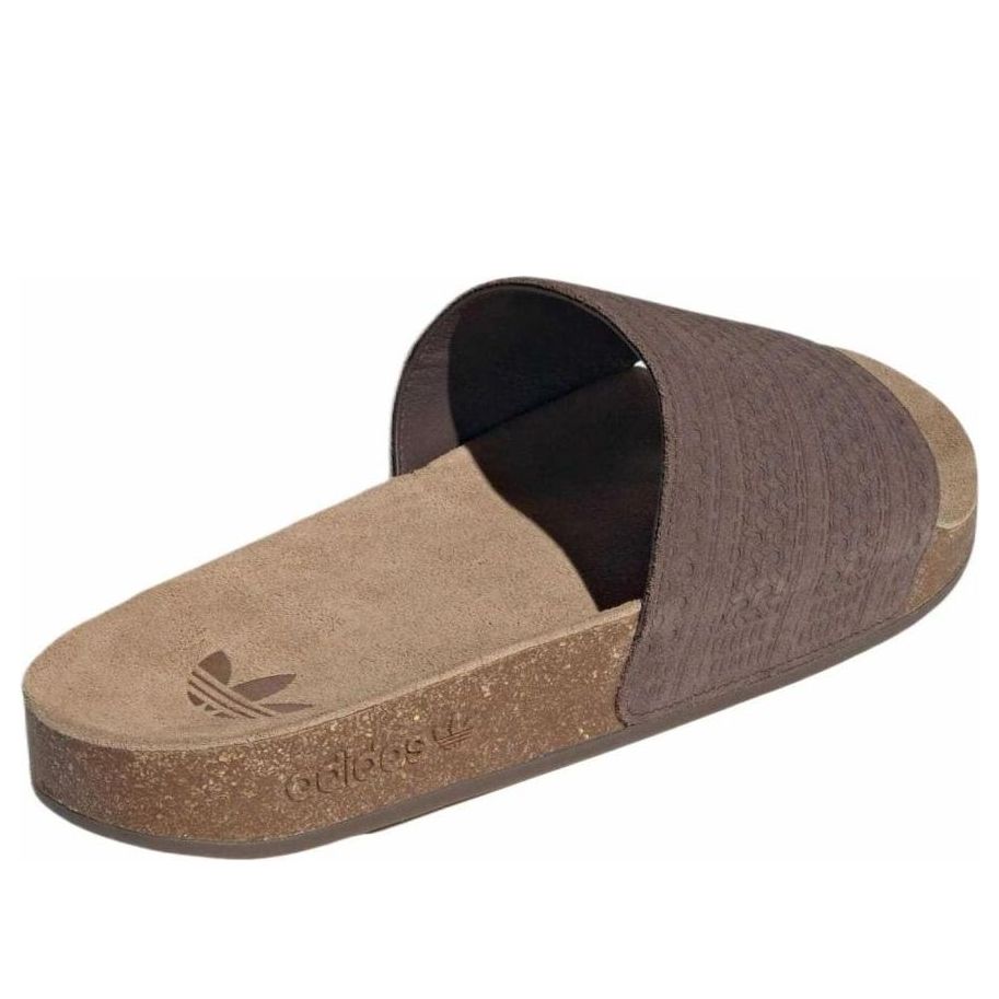 Шлепанцы adidas Originals Adilette Slides 'Brown Gum' — фото 3