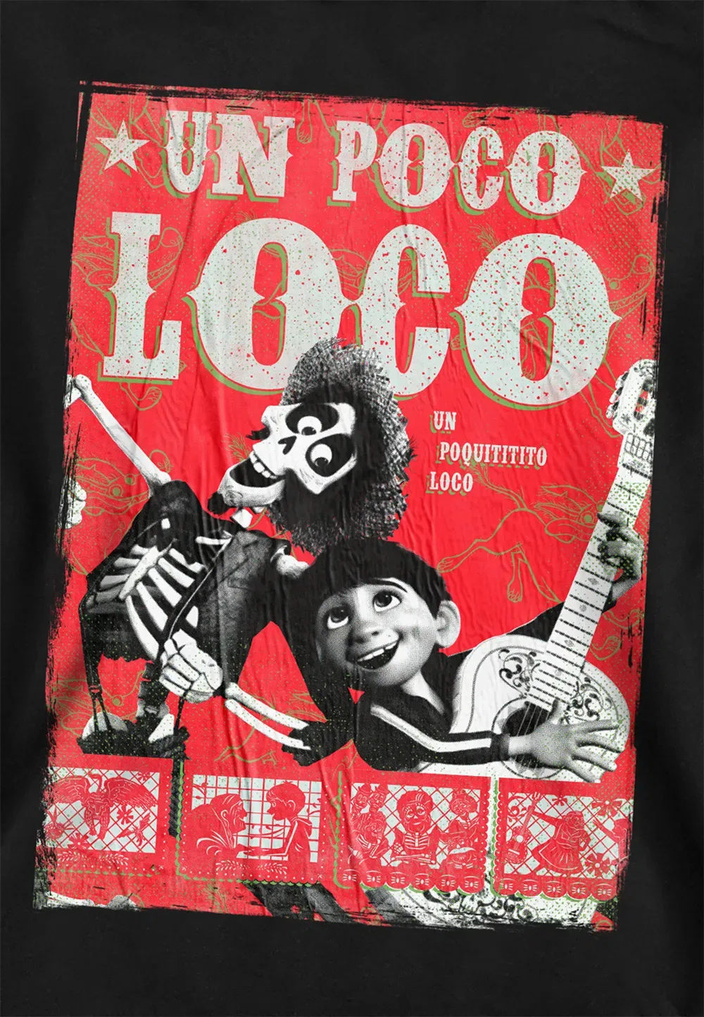 Детская худи с принтом Disney Coco, черный — фото 2