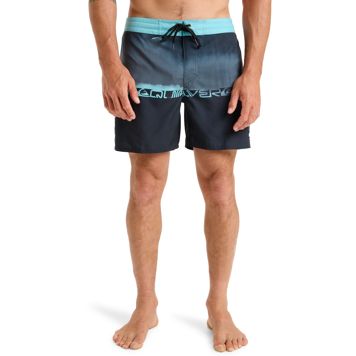 

Мужские повседневные 16-дюймовые плавательные шорты Quiksilver, чёрный