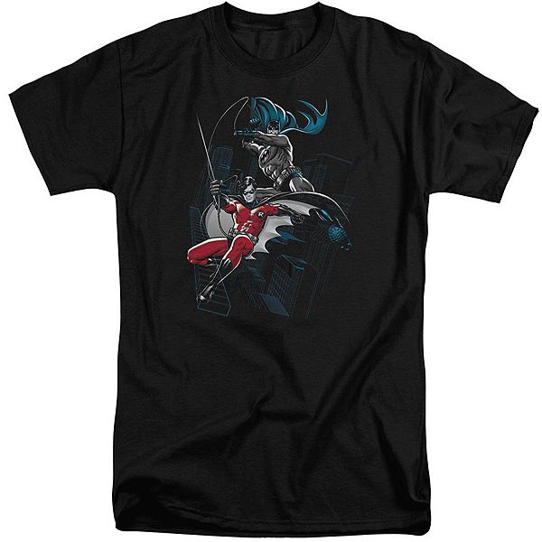 

Футболка Batman black and white adult tall Licensed Character