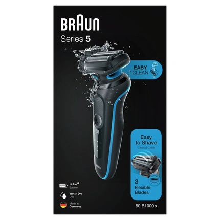 

Бритва Series 5 50-B1000s Blue — инструмент для ухода за собой Braun